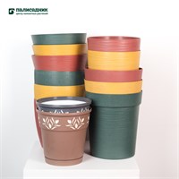 Протея Эко, D22 , 5,1л, гранит со вставкой цветочный горшок (9 шт) SKU-4656757800514
