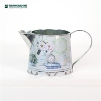 Декоративное кашпо-кувшин "Эстет" 18.5XD11.5XH9.5/10.5CM, металл SKU-4640108841783